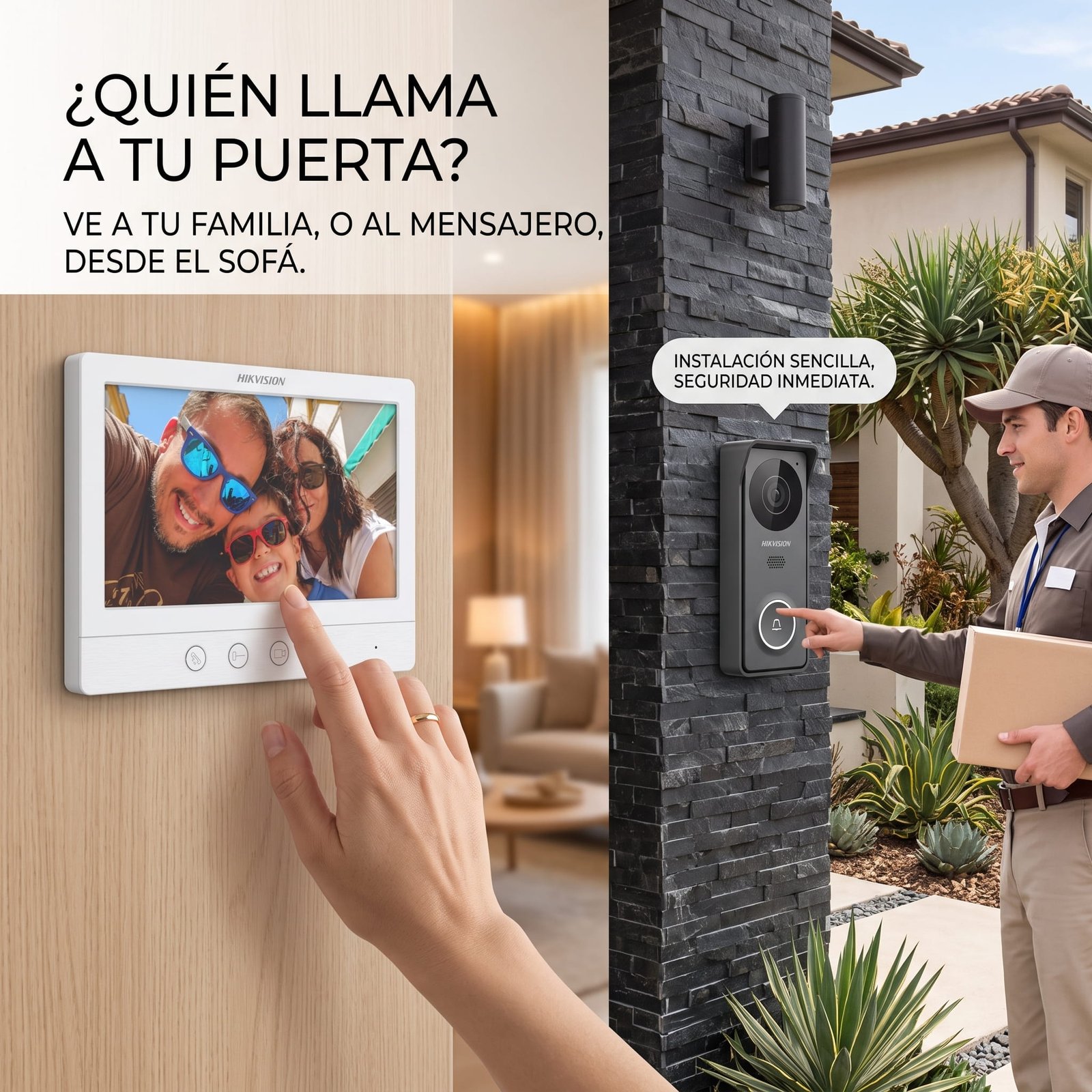 Kit de Videoportero Analógico HD de Hikvision ¿Sabes quién toca a tu puerta antes de abrir? 🏡✨ Protege a los tuyos y gana tranquilidad en casa con el Kit de Videoportero Hikvision HD.