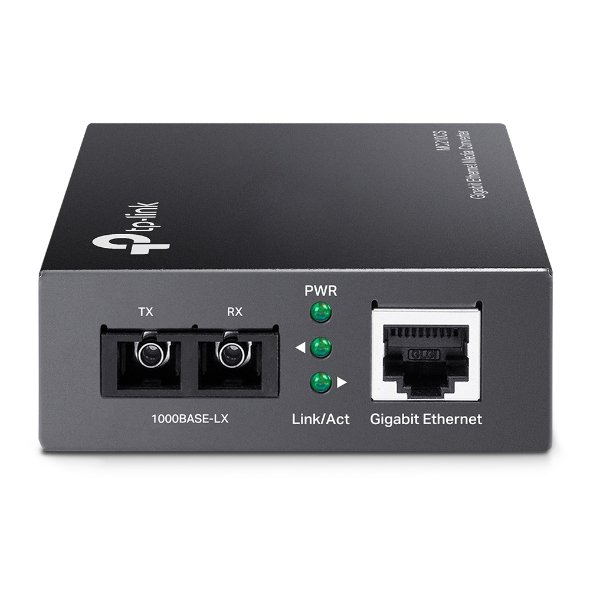Convertidor de medios monomodo Gigabit 15km