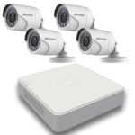 KIT Grabador DVR 5en1 4CH + 4x Minibullet 4en1 1MP Hikvision - Imagen 2