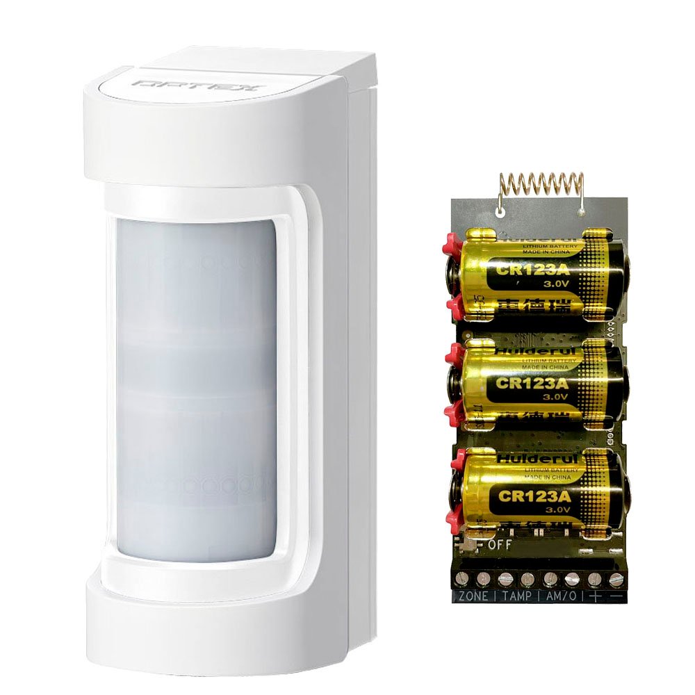 image-1356.jpeg Detector doble tecnología doble PIR + Microondas autoalimentado Exterior Antimasking Optex + Transmisor vía Radio AXPRO Hikvision - Imagen 1