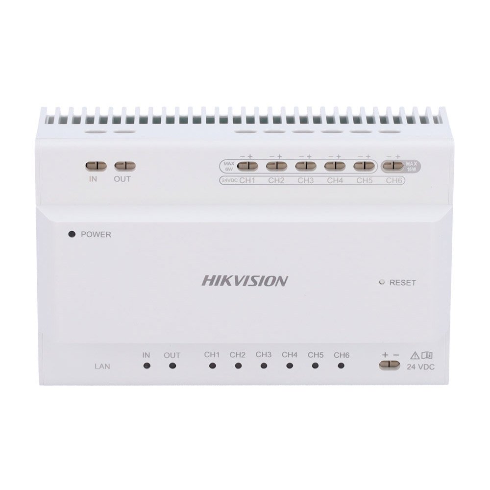 Distribuidor de vídeo/audio de dos hilos a IP Conexión en cascada 6CH TCP/IP RJ45 Hikvision
