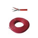 Bobina 100m Cable Incendio 2 hilos. 2 x 1,5 mm² trenzado. Apantallado Color rojo. Libre Halógenos