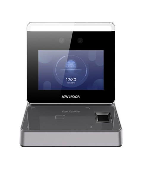 Estación registro facial y tarjetas Pantalla táctil 3,97" Doble lente gran angular 2MP Hikvision
