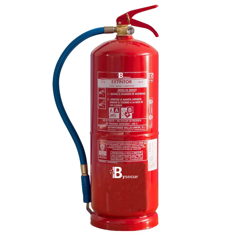 Extintor De Agua AG 9LT AFFF con base de plástico