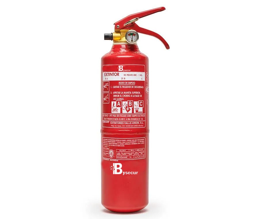 image-1581.jpeg Extintor de Polvo Químico ABC 1Kg con base de plástico - Imagen 1