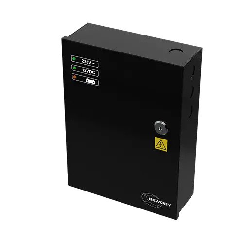 Fuente de alimentación conmutada caja negra - 12 V CC 5 A - con relé