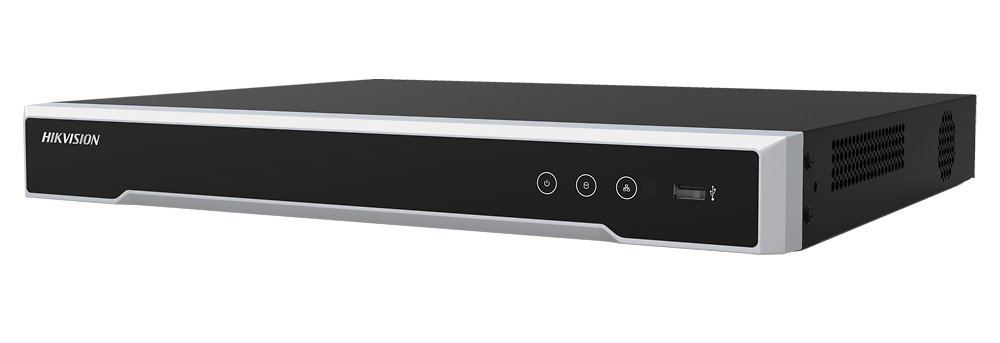 Grabador NVR 16CH PoE 8K 32MP IP 256Mbps 2xHDD VCA Alarma 4/1 Audio Hikvision
