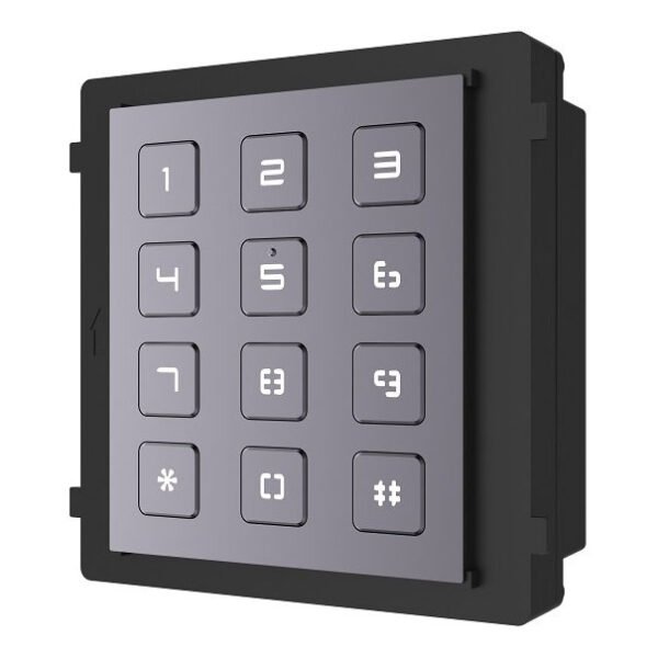 Módulo de apertura con teclado para videoportero IP modular superficie/empotrado Hikvision