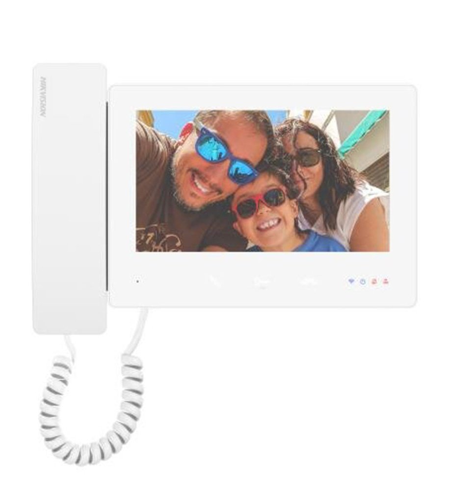 Monitor interior para videoportero 2 hilos HD con auricular de mano Wifi Color Blanco