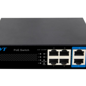 Switch PoE de 4 puertos 10/100 +2 Puertos RJ45 10/100 con IA