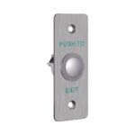 Pulsador de salida y emergencia metálico en panel de aleación de aluminio - Imagen 2