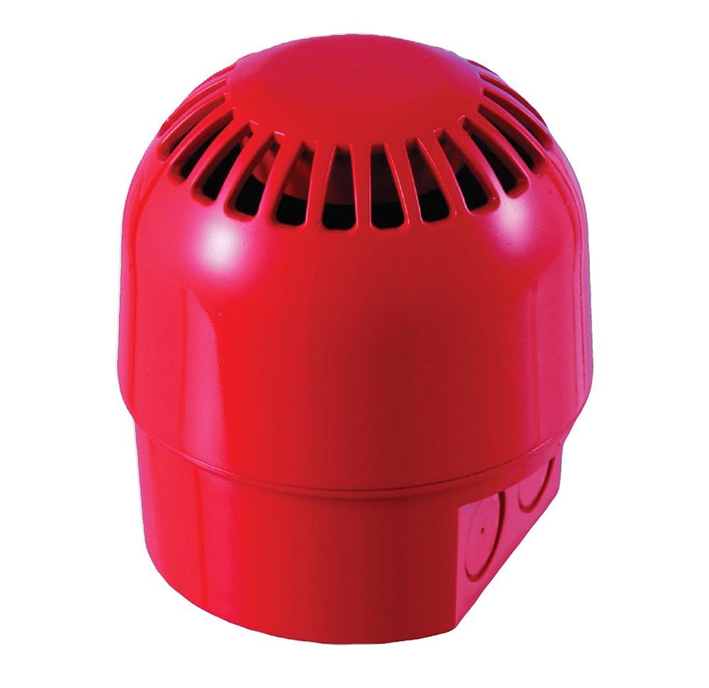 image-2936.jpeg Sirena analógica alimentada de lazo serie 2000. Exterior Roja. Base alta tubo vista Techo/Pared Aritech - Imagen 1