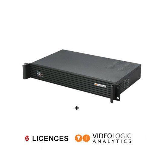 Sistema análisis vídeo con IA HD para 6 canales ampliable a 12. Incluye Servidor I5 enracable con módulo de relés integrado