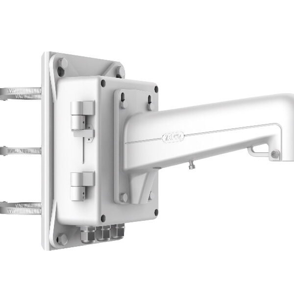 Soporte Caja de conexiones Hikvision de montaje en poste vertical para domos Aluminio