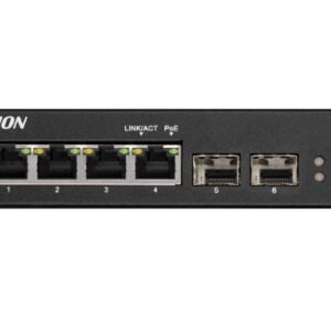 Switch Hi-PoE no administrado Gigabit 4 puertos Rango temperatura extendida Hikvision