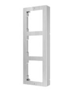 Caja de registro superficie para 3 módulos de videoportero Hikvision acabado en acero inoxidable - Imagen 2