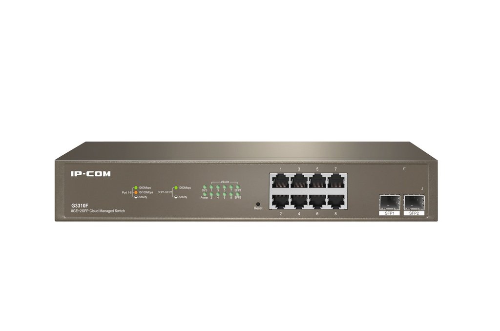 Switch inteligente 8 puertos Gigabit + 2 puertos SFP Gestionable Acceso a nube L2 IP-COM - Imagen 2