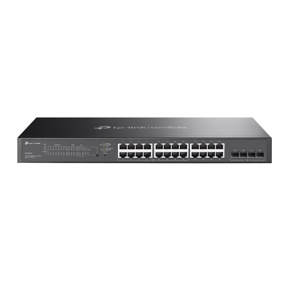 Switch Omada inteligente 28 puertos Gigabit, 16 puertos PoE+ y 4× puertos SFP