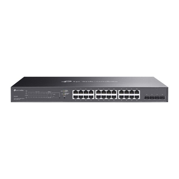 Switch Omada inteligente 28 puertos Gigabit, con 24 puertos PoE+