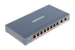 Switch PoE 100Mbps 8 puertos 7P PoE 300m + 1P Hi-PoE 2P RJ45 Gigabit No gestionable Hikvision - Imagen 3
