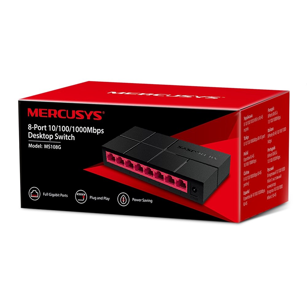 Switch sobremesa 8 puertos 10/100/1000 Mbps - Imagen 2