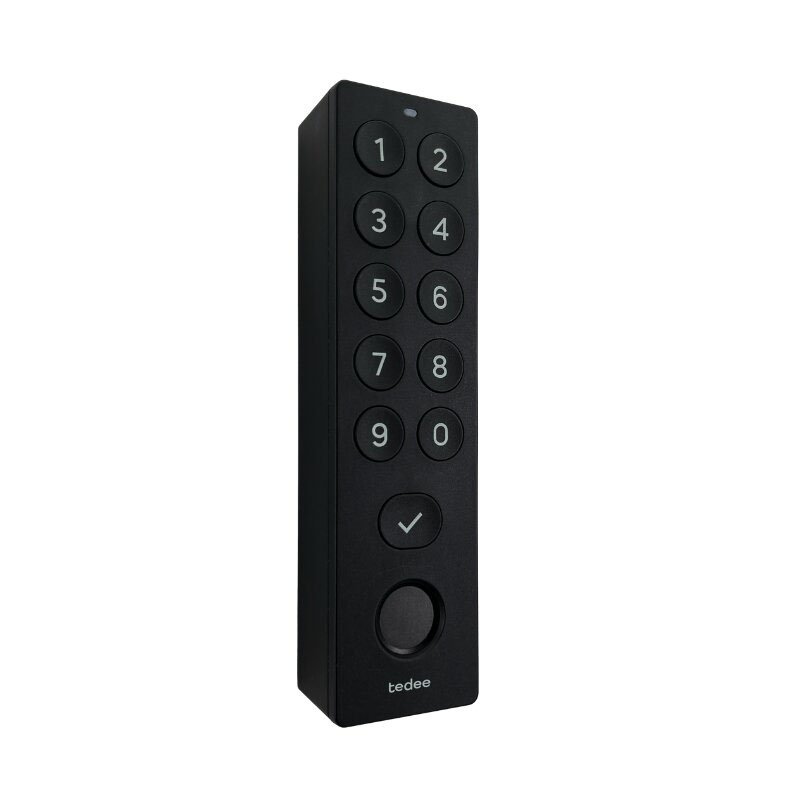 Teclado biométrico inteligente inalámbrico Keypad PRO color negro Huella y PIN
