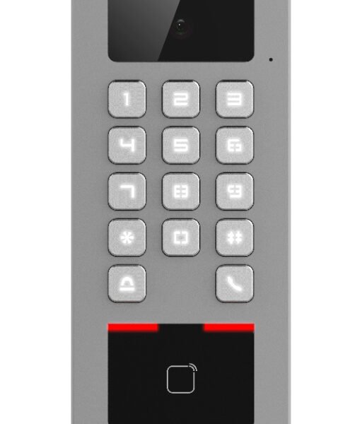 Terminal 2en1 Autónomo Exterior. Cámara 2MP. Control Acceso tarjeta/teclado y Videoportero APP Hik-Connect. Hikvision