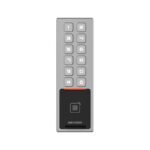Terminal de control de accesos tarjeta M1 huella digital PIN y bluetooth IP65 IK08 Diseño Slim Hikvision