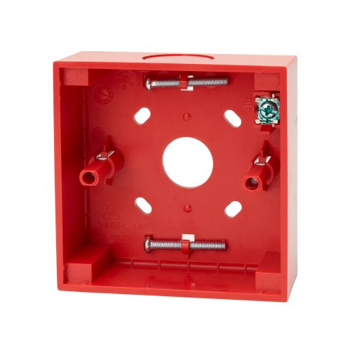 Caja trasera - Zócalo base para montaje de pulsador manual inteligente,. Rojo