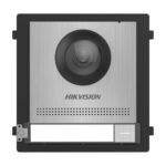 Unidad exterior con cámara para videoportero IP Hikvision botón de llamada acabado en acero inoxidable superficie/empotrado - Imagen 2