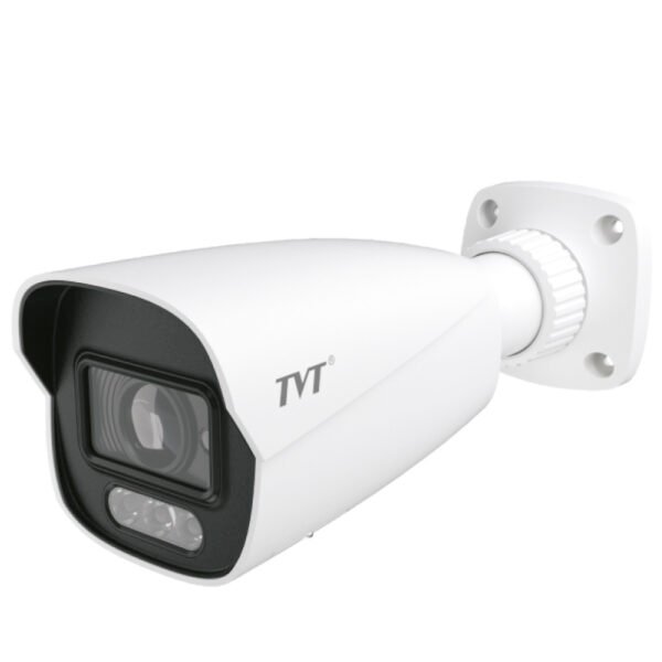 Cámara Bullet IP 4MP 2.8mm IP67 VCA Luz blanca 30m MicroSD Audio MIC Alarma