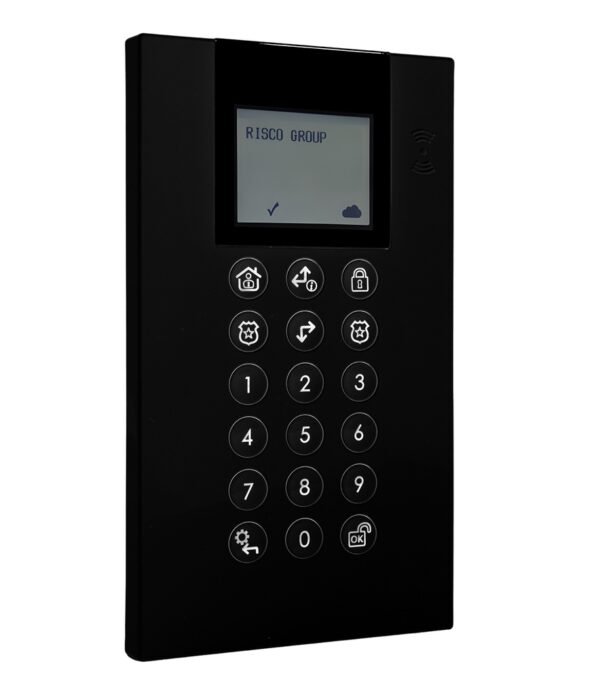 Teclado Panda inalámbrico bidireccional de Grado 2 para LightSYS+/Air con lector de proximidad 13,56MHz para sistemas 868MHz, color negro