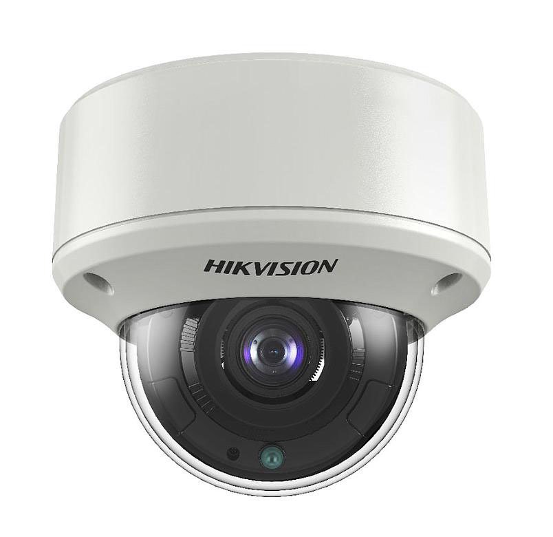 Cámara Domo 4en1 5MP Ultra Low Light Varifocal motorizada 2.7-13.5mm IR60 WDR130 IP67 IK10 Hikvision