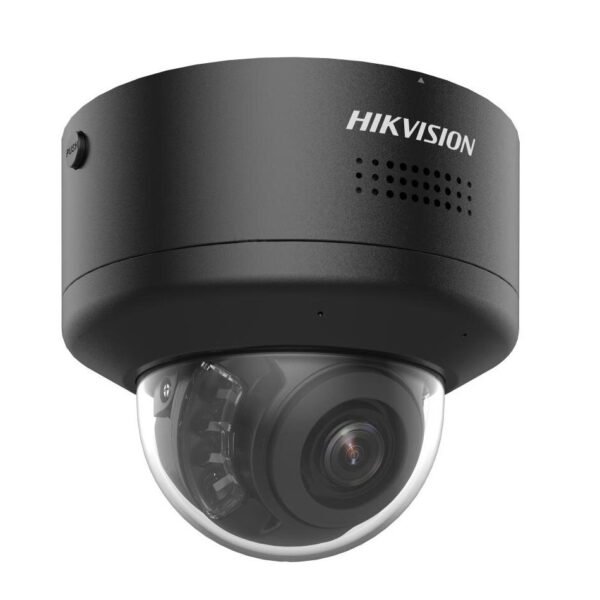 Cámara domo IP 8MP PTRZ varifocal motorizada 2.8-12mm AcuSense Black