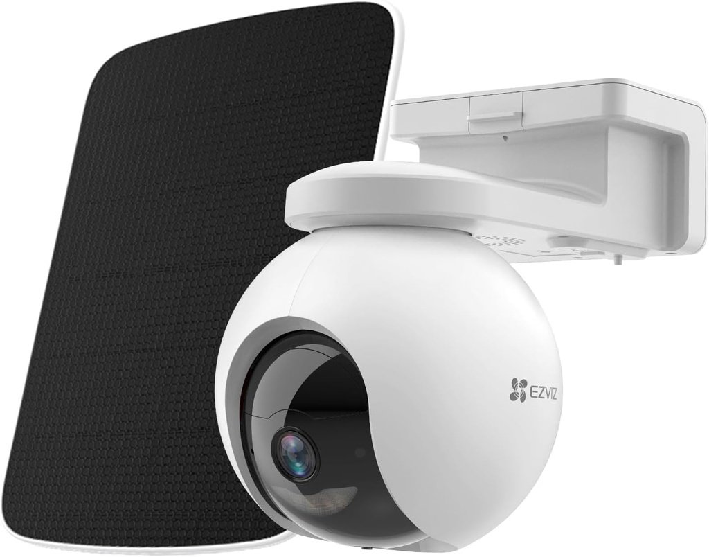 Cámara Smart Home PT Wifi 6 8MP 4mm Batería Rotativa 360º + Panel Solar