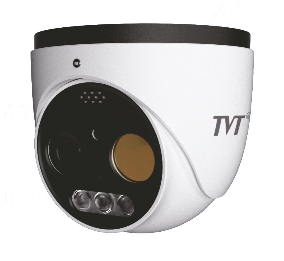 Cámara térmica Dual Turret IP Lente térmico de 7mm y Lente Óptico de 8mm