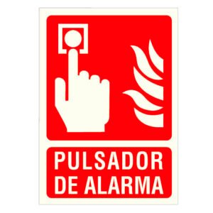 Cartel de Señalización Pulsador de Alarma