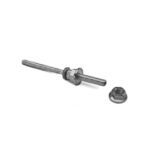 NOVOTEGRA Tornillo doble rosca para acero M10 140 mm