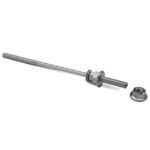 NOVOTEGRA Tornillo doble rosca para acero M10 220 mm