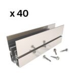 SUNFER UG1 Conector para raíl G1 (40 PCS)
