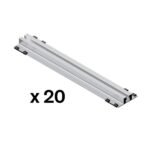 SUNFER S05-380-ZN Microraíl para chapa trapezoidal. Tornillería zincada (20 PCS)