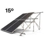 SUNFER 42V4 15º Soporte inclinado abierto para cubierta plana, para 4 módulos en 2 filas en vertical