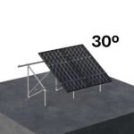 SUNFER 40V4 30º Soporte inclinado para terreno. 4 módulos en vertical