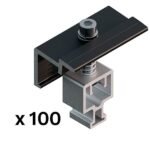 SUNFER S10-B Pinza final autoregulable negra (100 PCS)