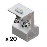 SUNFER S80 Fijación para junta alzada (20 PCS)