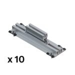 SUNFER S93-380-ZN Microraíl para cubiertas metálicas curvas. Tornillería zincada (10 PCS)