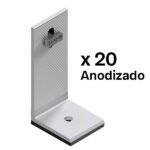SUNFER S03-A Fijación para anclaje en correas. Anodizado (20 PCS)