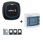 WALLBOX KIT Pulsar Max 22kW. 5m Cable. Negro + Meter trifasico + Protecciones Gave trifásico