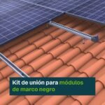 NOVOTEGRA KIT UNIÓN cubierta teja PARA MÓDULOS DE MARCO NEGRO