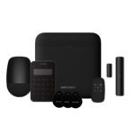 Hikvision Kit AX-PRO 64 Zonas Negro – Panel + PIR + Mando + Contacto + Teclado LCD